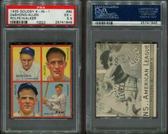 Allen, Deshong [Rolfe, Walker] Baseball Cards 1935 Goudey 4 in 1 Prices