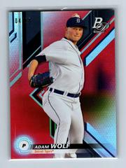 Adam Wolf [Red] #TOP-51 Baseball Cards 2019 Bowman Platinum Top Prospects Prices