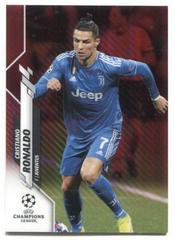 Cristiano Ronaldo [Red Carbon Fiber Refractor] Soccer Cards 2019 Topps Chrome UEFA Champions League Prices