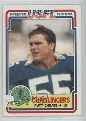 Putt Choate Football Cards 1984 Topps USFL Prices