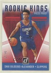 Shai Gilgeous Alexander [Press Proof Blue] Basketball Cards 2018 Panini Donruss Rookie Kings Prices