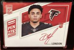 Drake London [Red Ink] Football Cards 2022 Panini Donruss Elite Pen Pals Variation Autographs Prices
