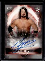 AJ Styles [Silver] Wrestling Cards 2019 Topps WWE Road to Wrestlemania Autographs Prices