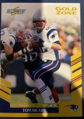 Tom Brady [Gold Zone] Football Cards 2007 Panini Score Prices