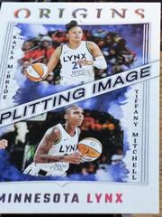 Tiffany Mitchell, Kayla McBride #9 Basketball Cards 2023 Panini Origins WNBA Splitting Image Prices