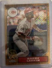 Barry Larkin [Orange] #T87C-84 Baseball Cards 2022 Topps Silver Pack 1987 Chrome Prices