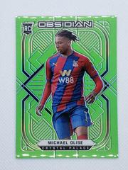 Michael Olise [Electric Etch Neon Green Flood] Soccer Cards 2021 Panini Obsidian Prices