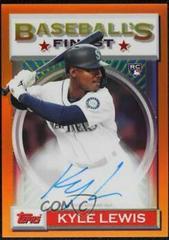 Kyle Lewis [Orange Refractor] Baseball Cards 2020 Topps Finest Flashbacks Autographs Prices