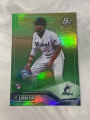 Lewin Diaz [Green] #1 Baseball Cards 2021 Bowman Platinum Prices