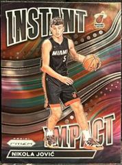 Nikola Jovic [Silver] #7 Basketball Cards 2022 Panini Prizm Instant Impact Prices