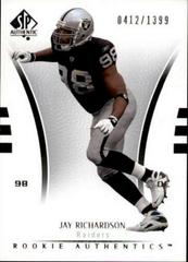 Jay Richardson Football Cards 2007 SP Authentic Prices