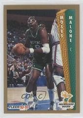 Moses Malone Basketball Cards 1992 Fleer Tony's Pizza Prices