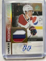 Cole Caufield [Inked Patch Autograph] #RS-CC Hockey Cards 2021 SP Game Used Rookie Sweaters Prices