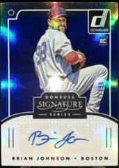 Brian Johnson #SGS-BJ Baseball Cards 2016 Panini Donruss Signature Series Prices