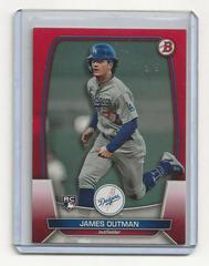 James Outman [Red] #13 Baseball Cards 2023 Bowman Prices
