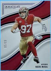 Nick Bosa [Blue] #27 Football Cards 2023 Panini Immaculate Prices