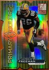 Antonio Freeman [Yellow Die Cut] Football Cards 1999 Panini Donruss Elite Primary Colors Prices