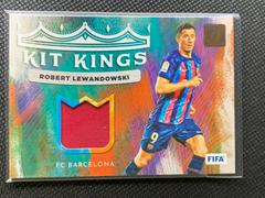 Robert Lewandowski Soccer Cards 2022 Panini Donruss Kit Kings Prices
