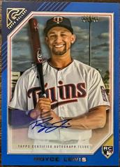 Royce Lewis [Blue] #RA-RL Baseball Cards 2022 Topps Gallery Rookie Autographs Prices