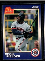 Cecil Fielder #16 Baseball Cards 1990 Score McDonald's Prices