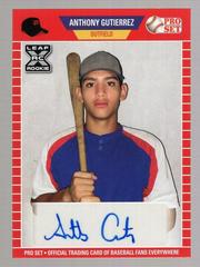 Anthony Gutierrez #PS-AG1 Baseball Cards 2021 Pro Set Autographs Prices