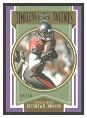 Keyshawn Johnson [Violet] Football Cards 2022 Panini Legacy Timeless Talents Prices