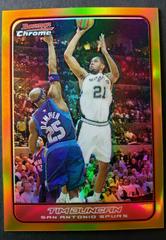 Tim Duncan [Gold Refractor] #20 Basketball Cards 2006 Bowman Chrome Prices