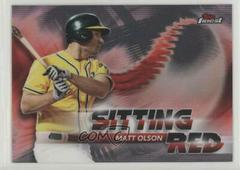 Matt Olson #SR-MO Baseball Cards 2018 Topps Finest Sitting Red Prices