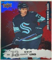 Kole Lind [Red] #RC-30 Hockey Cards 2021 Upper Deck Rookie Class Prices