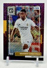 Eduardo Camavinga [Optic Purple Mojo] Soccer Cards 2022 Panini Donruss Prices