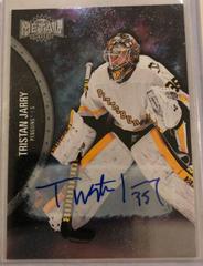 Tristan Jarry [Silver Autograph] Hockey Cards 2021 Skybox Metal Universe Prices