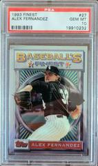 Alex Fernandez #27 Baseball Cards 1993 Finest Prices