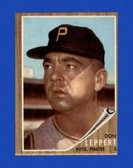 Don Leppert #36 Baseball Cards 1962 Topps Prices