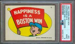 Happiness Is A [Boston Win] Baseball Cards 1967 Topps Red Sox Stickers Prices