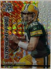 Aaron Rodgers [White] #SF4 Football Cards 2021 Panini Mosaic Straight Fire Prices