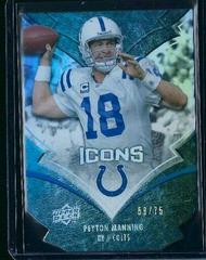 Peyton Manning [Silver Die Cut] Football Cards 2008 Upper Deck Icons Prices