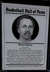 Moses Malone Basketball Cards 1986 Hall of Fame Metallic Prices