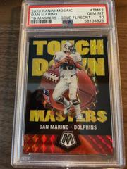 Dan Marino [Gold Fluorescent] #TM12 Football Cards 2020 Panini Mosaic Touchdown Masters Prices