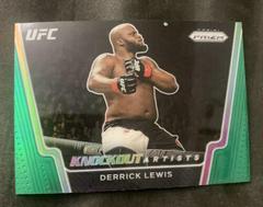 Derrick Lewis [Green] #3 Ufc Cards 2021 Panini Prizm UFC Knockout Artists Prices