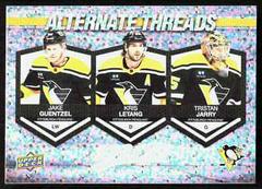 Jake Guentzel, Kris Letang, Tristan Jarry Hockey Cards 2023 Upper Deck MVP Alternate Threads Prices