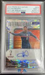 Kylian Mbappe [Breakaway Gold] Soccer Cards 2022 Panini Prizm World Cup International Ink Autograph Prices