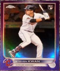 Steven Kwan [Purple] Baseball Cards 2022 Topps Chrome Update Prices