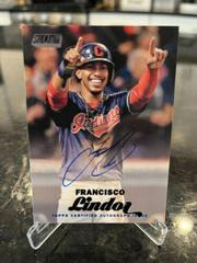Francisco Lindor [Black Foil] Baseball Cards 2017 Stadium Club Autographs Prices