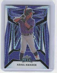 Adael Amador #B-1 Baseball Cards 2023 Leaf Metal Draft Prices