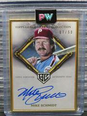 Mike Schmidt Baseball Cards 2023 Topps Gilded Collection Gold Framed Hall of Famers Autographs Prices