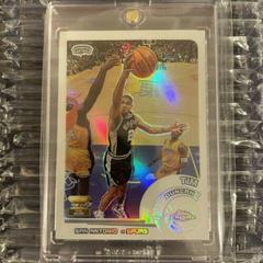 Tim Duncan [White Refractor] Basketball Cards 2002 Topps Chrome Prices