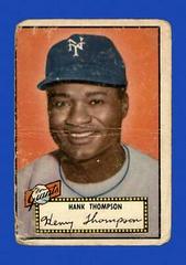 Hank Thompson [Black Back] Baseball Cards 1952 Topps Prices