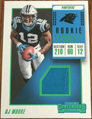 DJ Moore #RTS-7 Football Cards 2018 Panini Contenders Rookie Ticket Swatches Prices