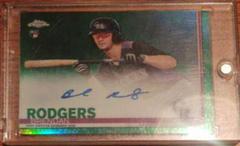 Brendan Rodgers [Green Refractor] #RA-BR Baseball Cards 2019 Topps Chrome Rookie Autographs Prices