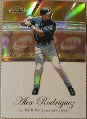 Alex Rodriguez [Gold Refractor] #RFMAR Baseball Cards 2007 Finest Rookie Moments Prices